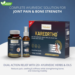 KareOrtho Combo – Ayurvedic Joint Pain Relief Kit with Tablets & Oil for Knee, Back & Shoulder Pain (Dual-Action Formula)