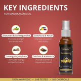 Manokaamya – Ayurvedic Combo for Male Vitality, Energy & Confidence - Triple Action Combo (Tablet M + Tablet E + Oil)