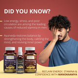 Manokaamya – Ayurvedic Combo for Male Vitality, Energy & Confidence - Triple Action Combo (Tablet M + Tablet E + Oil)