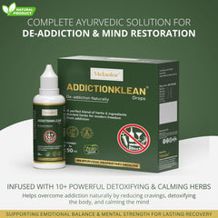 AddictionKlean Drops - Ayurvedic Support for De-Addiction Recovery & Mental Calmness (50ml)