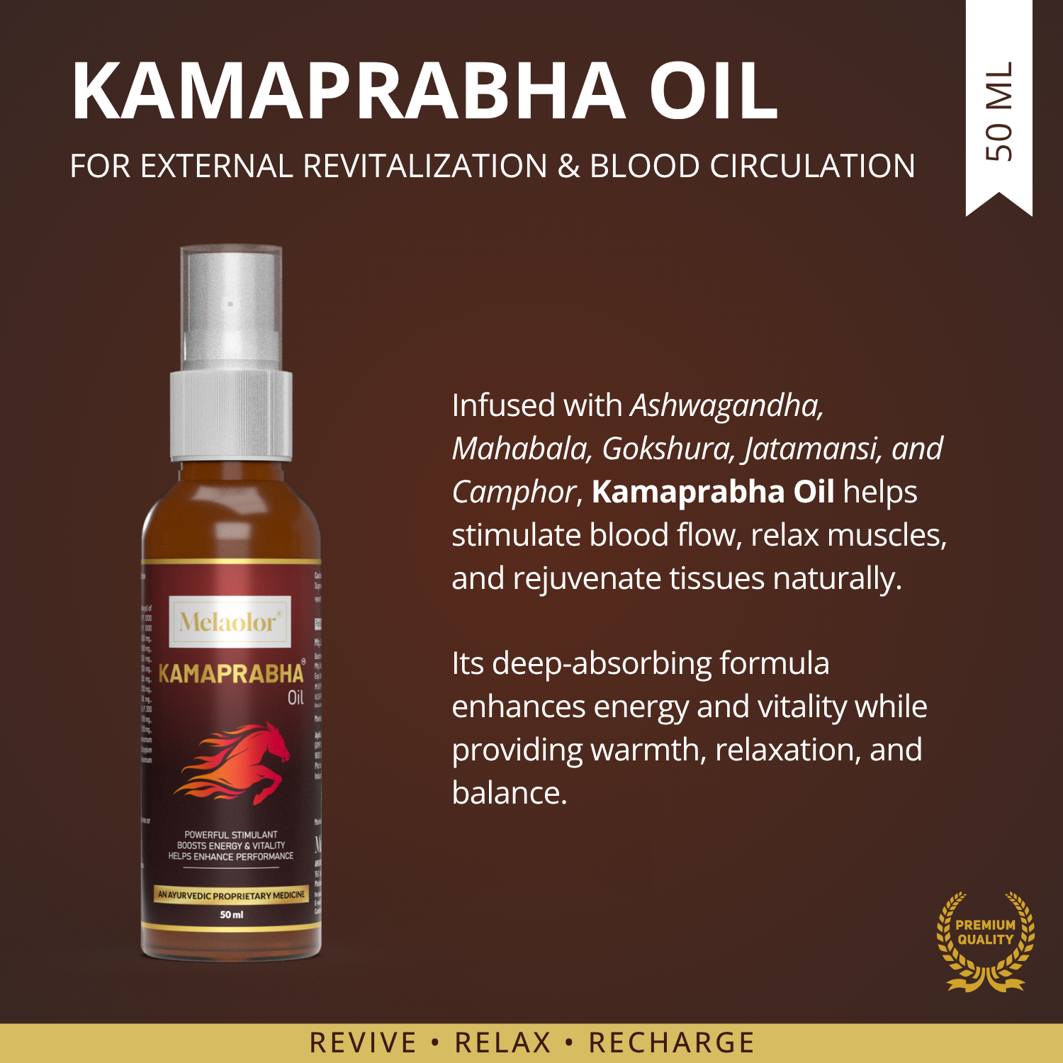 Kamaprabha – Ayurvedic Power Combo for Men's Performance, Energy & Vitality - Combo Pack