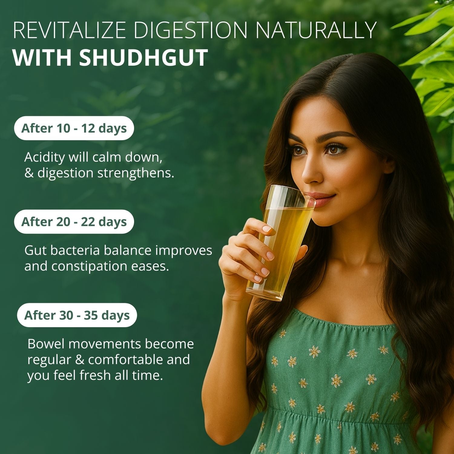 ShudhaGut – Herbal Supplement for Gas, Acidity & Constipation Relief | Form: Powder | Net Wt: 100 gms