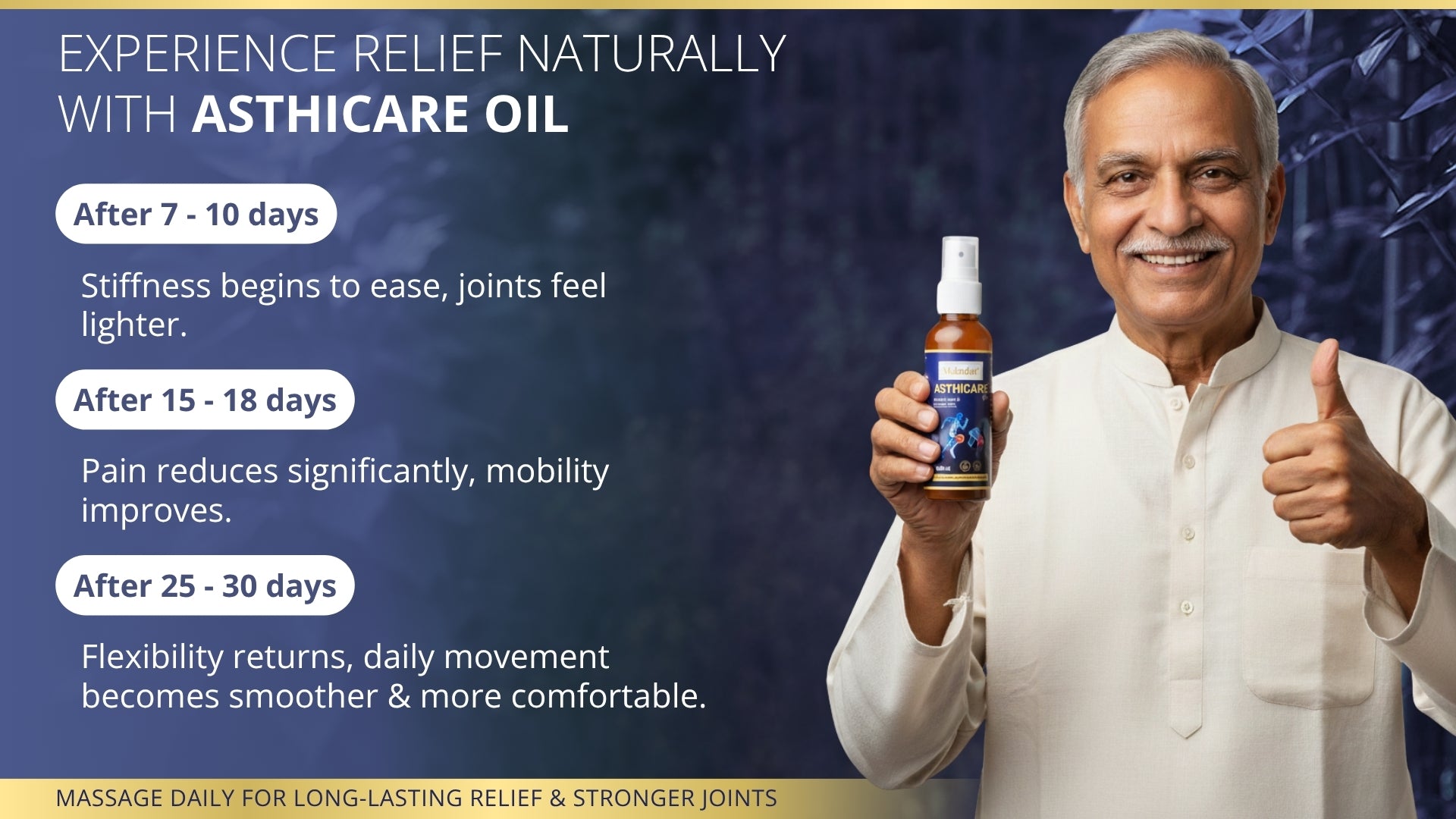 Asthicare Oil – Herbal Oil for Joint Pain, Inflammation, Muscle Stiffness & Mobility Support (100 ml)