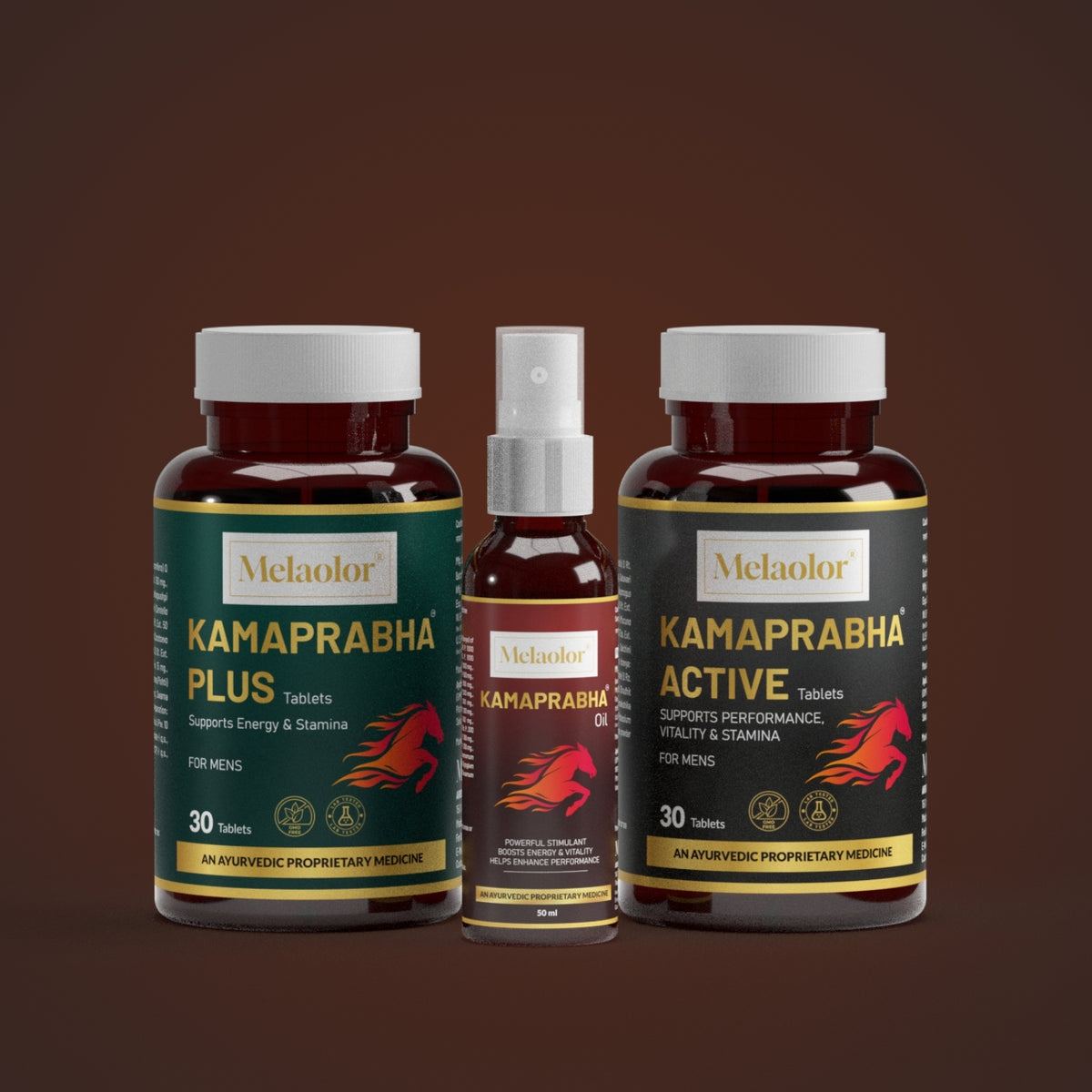 Kamaprabha – Ayurvedic Power Combo for Men's Performance, Energy & Vitality - Combo Pack