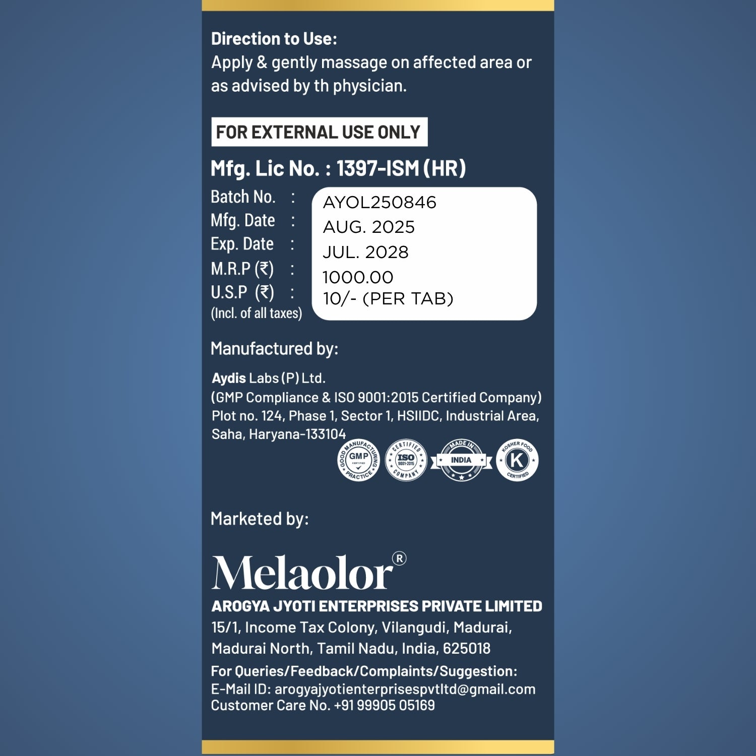 KareOrtho Combo – Ayurvedic Joint Pain Relief Kit with Tablets & Oil for Knee, Back & Shoulder Pain (Dual-Action Formula)