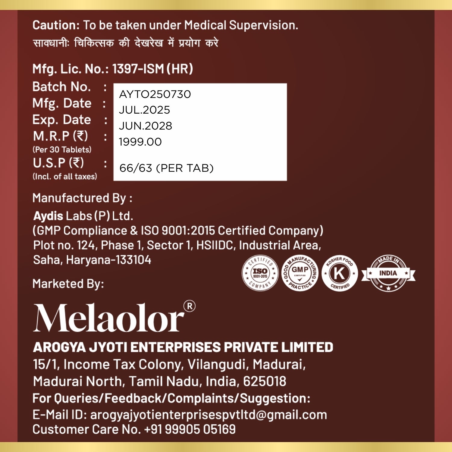 Manokaamya – Ayurvedic Combo for Male Vitality, Energy & Confidence - Triple Action Combo (Tablet M + Tablet E + Oil)