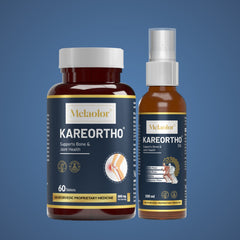 KareOrtho Combo – Ayurvedic Joint Pain Relief Kit with Tablets & Oil for Knee, Back & Shoulder Pain (Dual-Action Formula)